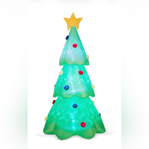 Festive Inflatable Christmas Tree with Lights